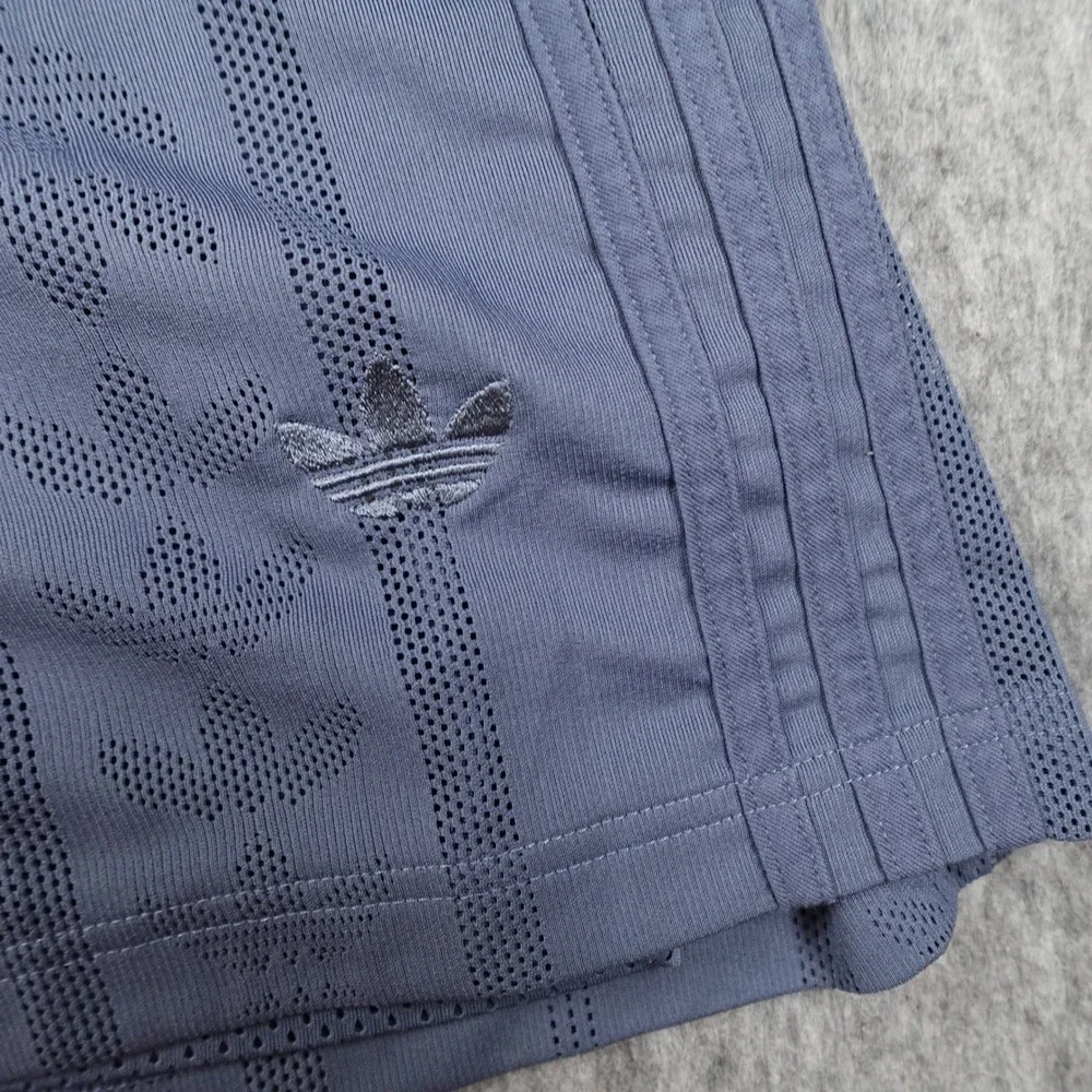 Adidas Shirt Mens Extra Large Blue Trefoil Monogram Mesh Basketball Gym 13